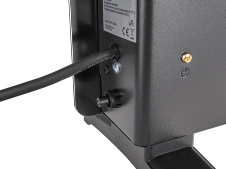 Glazen convectorkachel met LCD, afstandsbediening en WiFi 2500W (zwart)