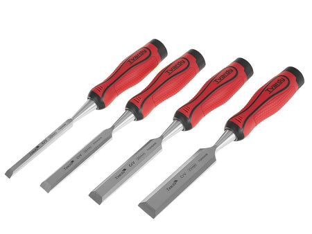 Set CrV platte beitels voor hout 4 stuks 10-25mm