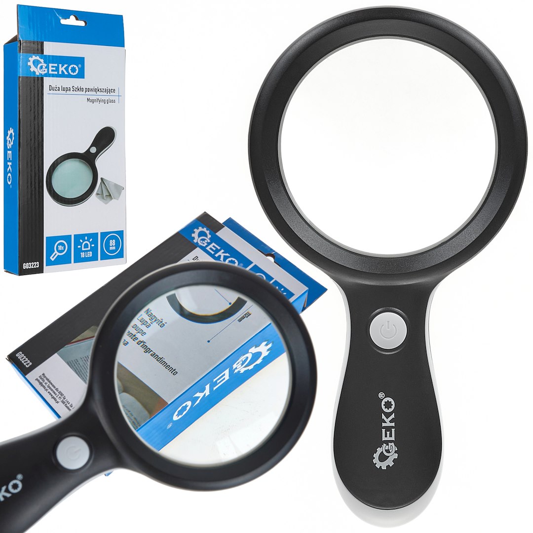 Vergrootglas 88mm 10x 18LED