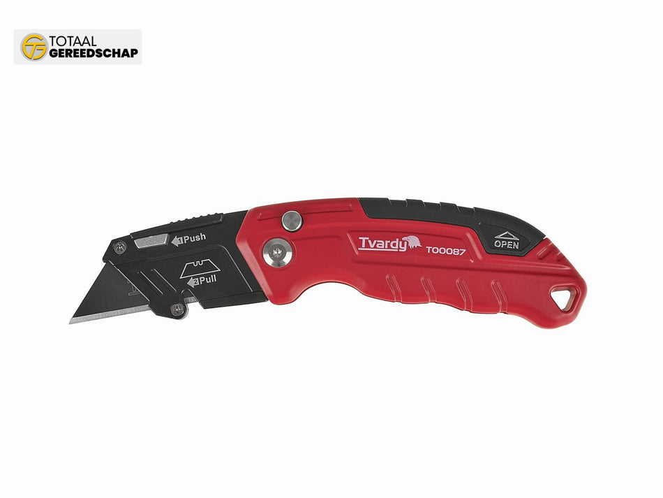 Folding knife with trapezoidal blade FASTFOLD 60x19x0.6mm SK2H TVARDY – display box