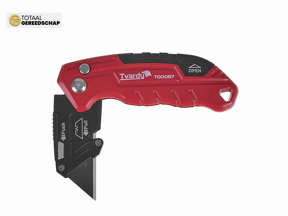 Folding knife with trapezoidal blade FASTFOLD 60x19x0.6mm SK2H TVARDY – display box