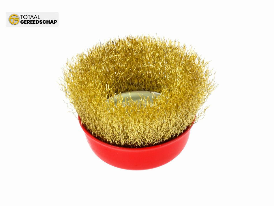 Brass Crimped Wire Cup Brush 75mm M14