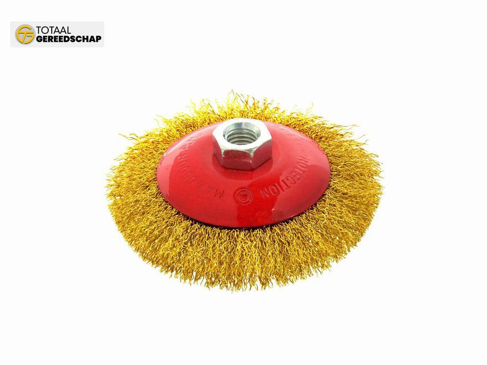 Brass Crimped Wire Wheel Brush 115mm  M14