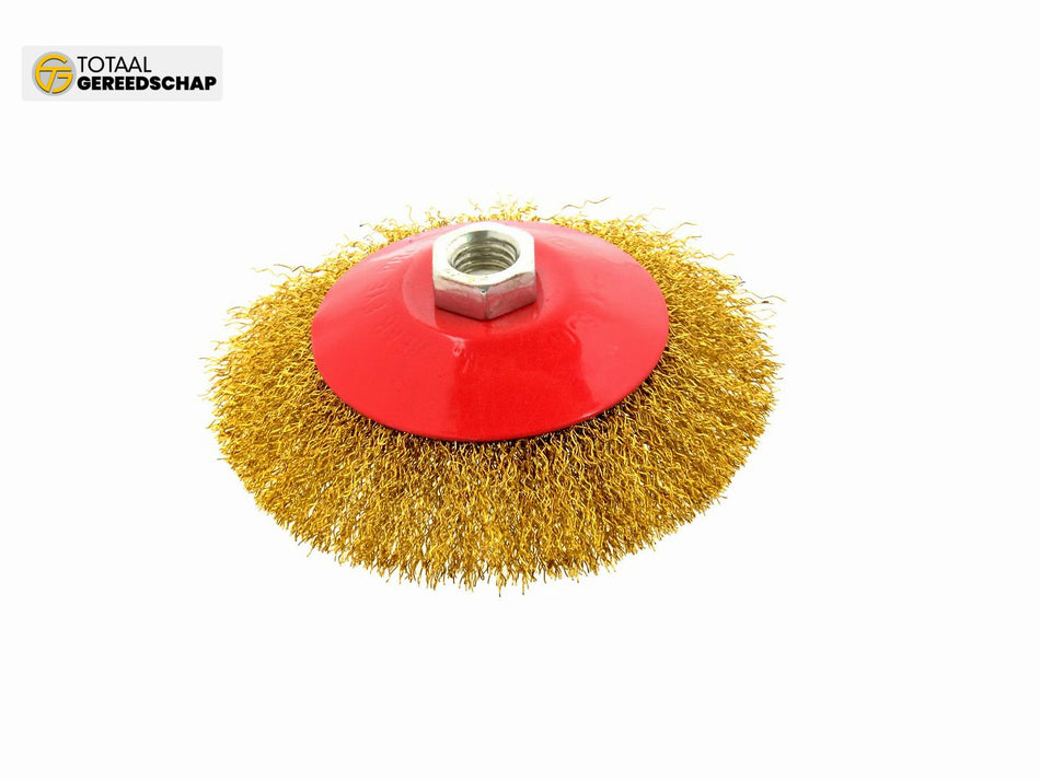 Brass Crimped Wire Wheel Brush 125mm  M14