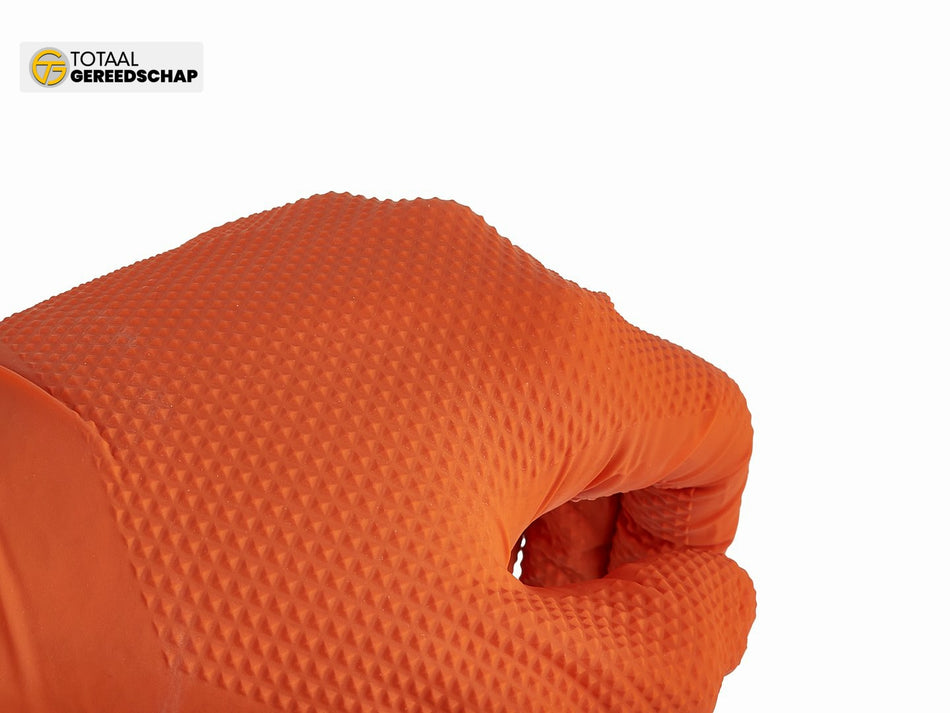 Nitrlile gloves SOLID GRIP 50pcs size S, orange