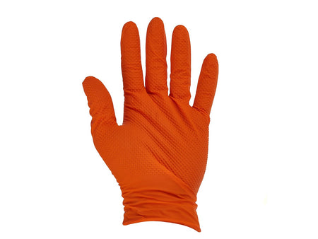Nitril handschoenen SOLID GRIP 50st maat XXL, oranje