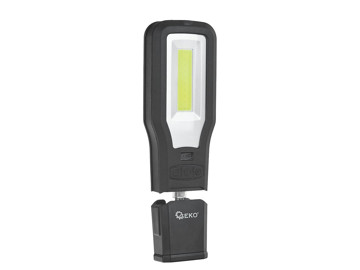 Powerbank werkplaatslamp met magneet en lichtregeling + oplaadstation LED COB 10W + 5W 2000mAh 550lm IP54