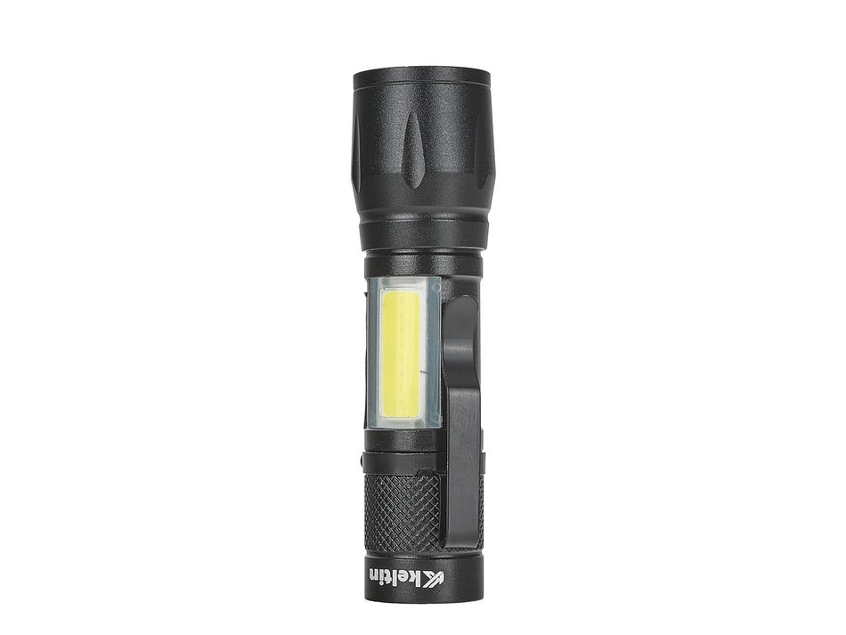 Mini tactische zaklamp LED COB 10W 500mAh 500lm IPX5 – displaydoos