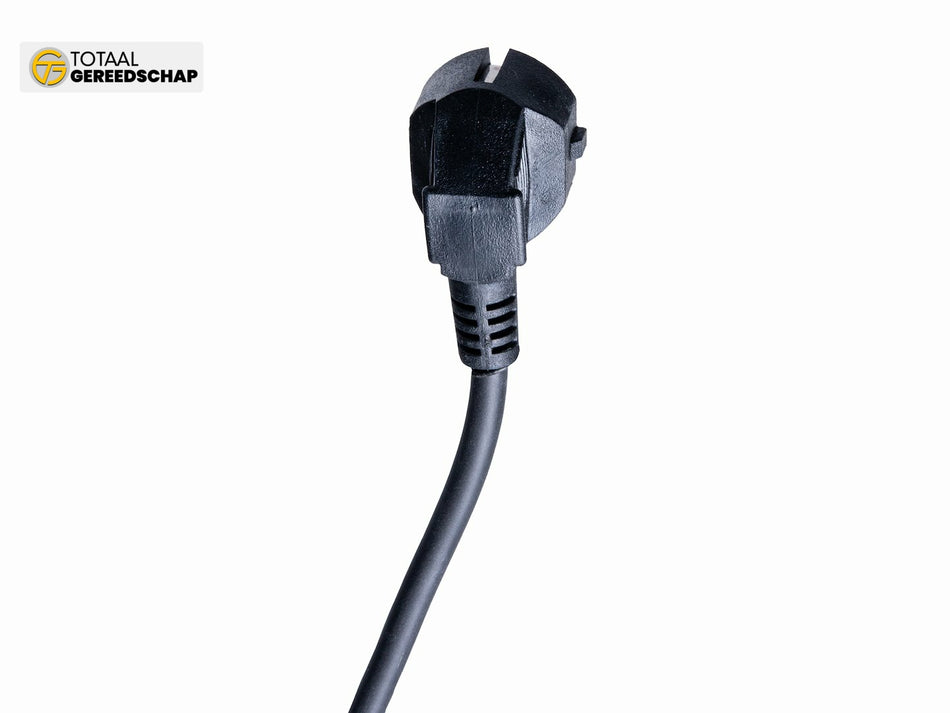 Black extension cord with switch 5 sockets 5m