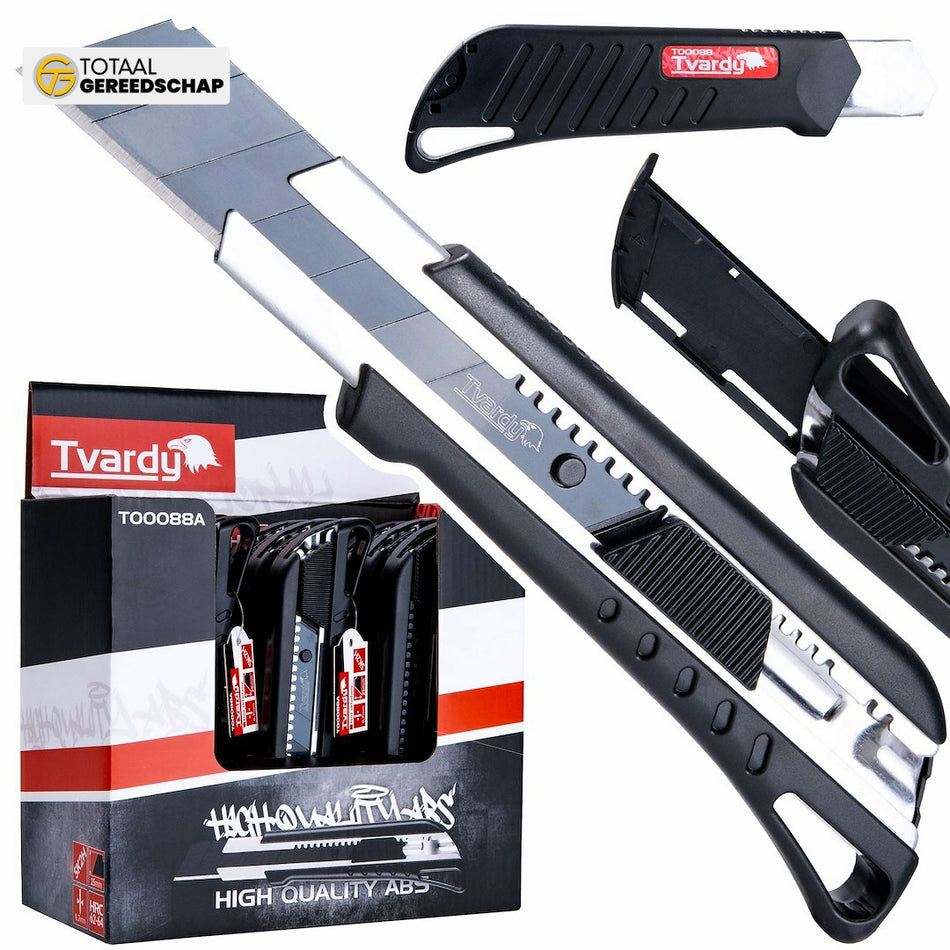 Utility knife 125x25x0.7mm SK2H TVARDY – display box