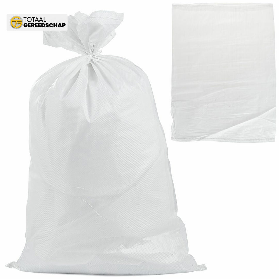 Woven polypropylene bag 50x80cm 30kg /White