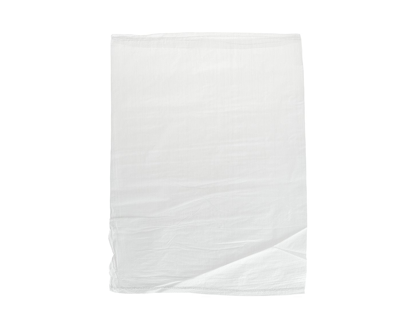Geverfde polypropyleen geweven zak 50x80cm 30kg /Wit
