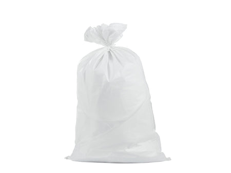 Geverfde polypropyleen geweven zak 50x80cm 30kg /Wit