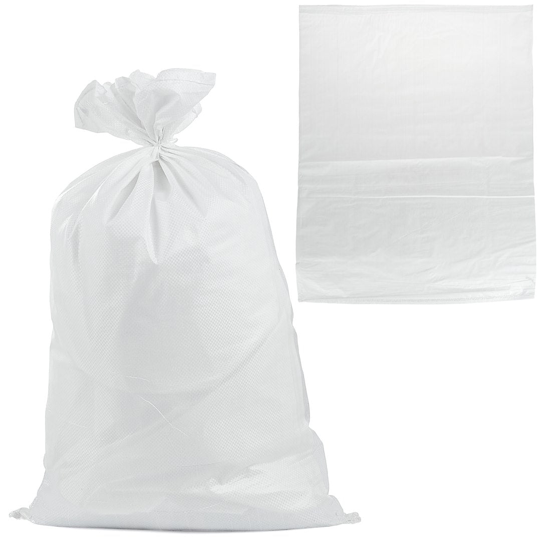 Geweven polypropyleen zak 65x105cm 50kg /Wit