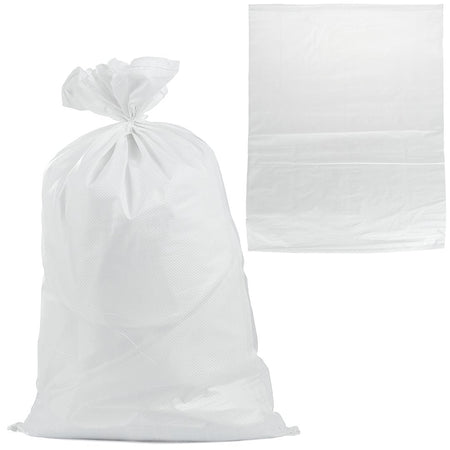 Geweven polypropyleen zak 65x105cm 50kg /Wit