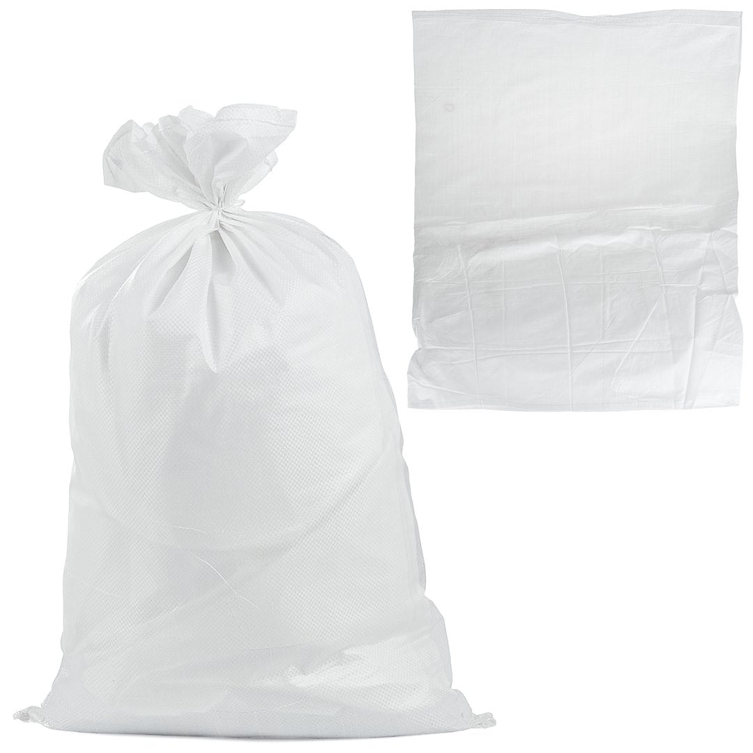 Geweven polypropyleen zak 80x125cm 80kg /Wit