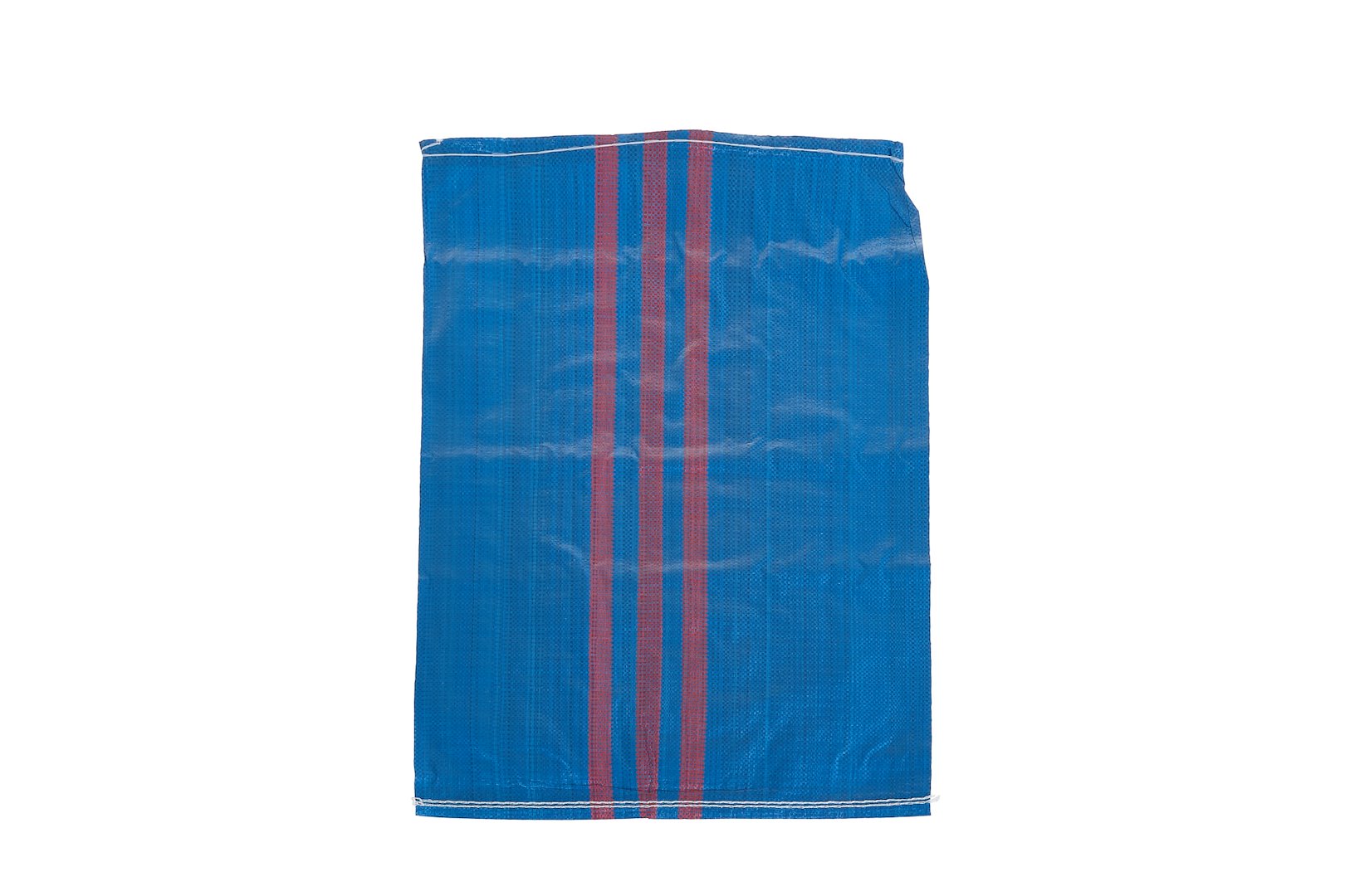 Geweven polypropyleen zak 50x80cm 30kg /Blauw&rood