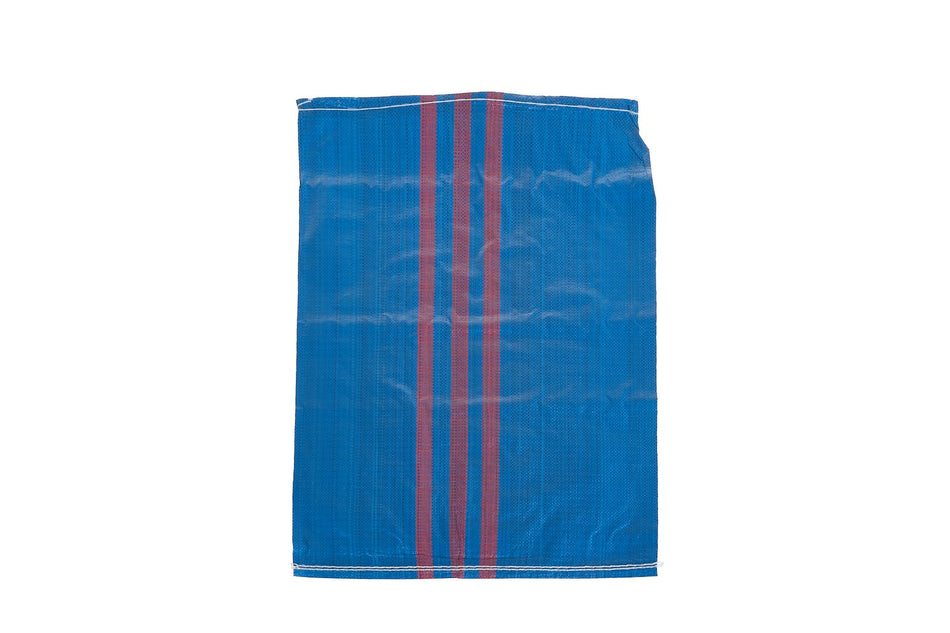 Geweven polypropyleen zak 50x80cm 30kg /Blauw&rood