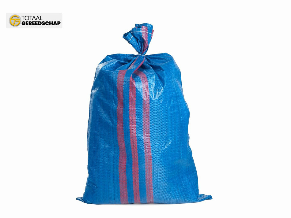 Woven polypropylene bag 50x80cm 30kg /Blue&red