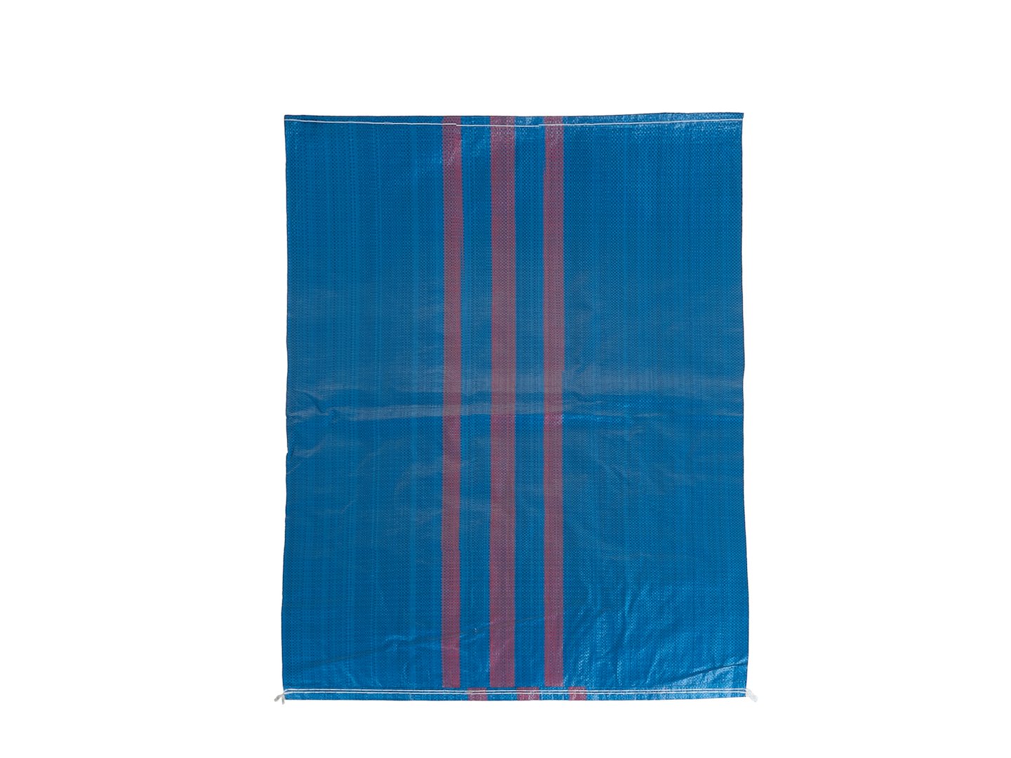 Geweven polypropyleen zak 65x105cm 50kg //Blauw&rood