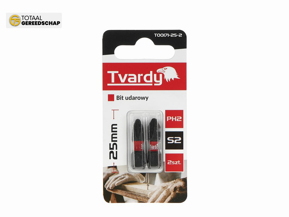 Impact screwdriver bit PH2 25mm S2