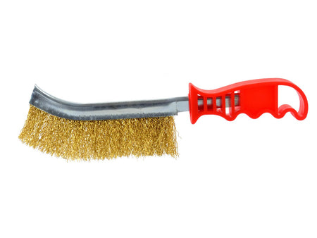 Handgeschuurde messing draadborstel