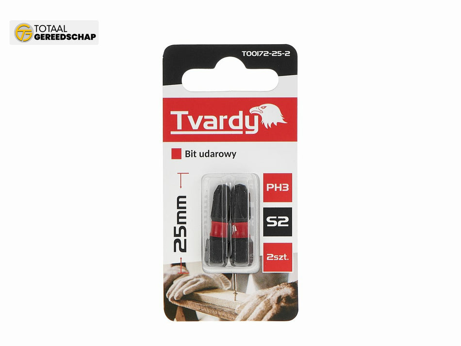 Impact screwdriver bit PH3 25mm S2