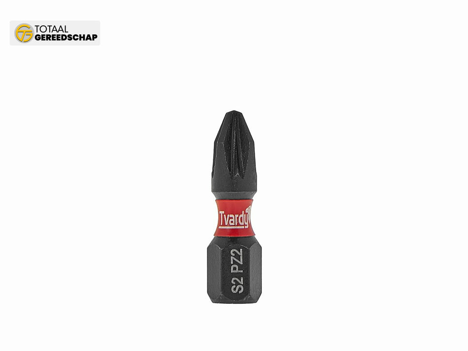 Impact screwdriver bit PZ2 25mm S2