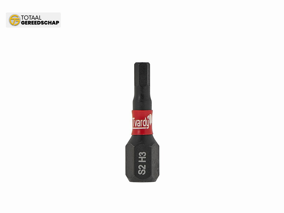 Impact screwdriver bit H3 25mm S2