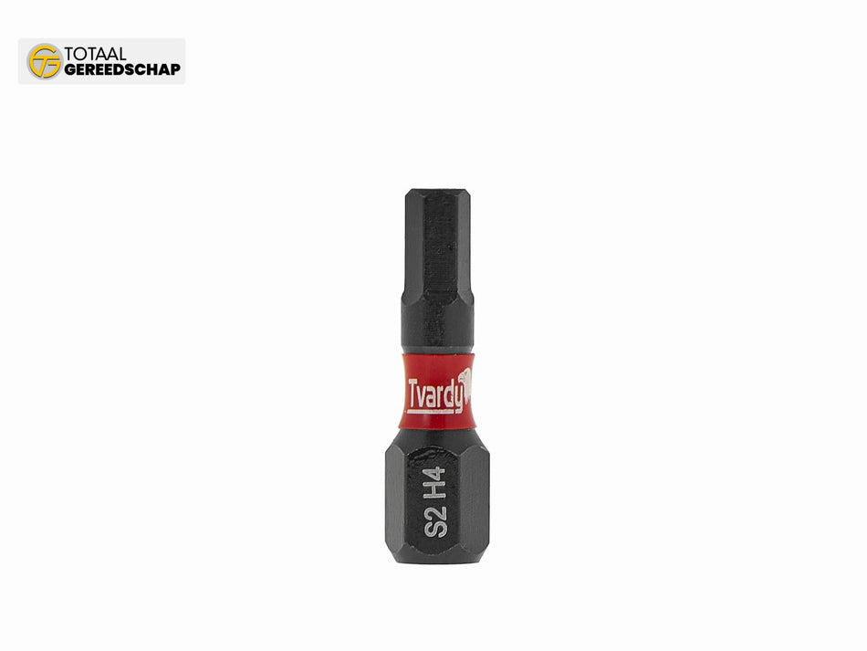 Impact screwdriver bit H4 25mm S2