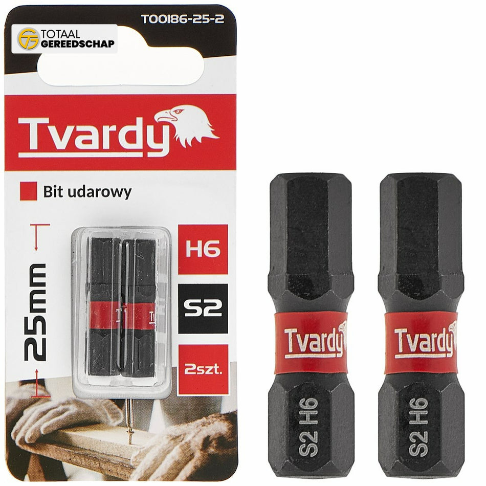 Impact screwdriver bit H5 25mm S2