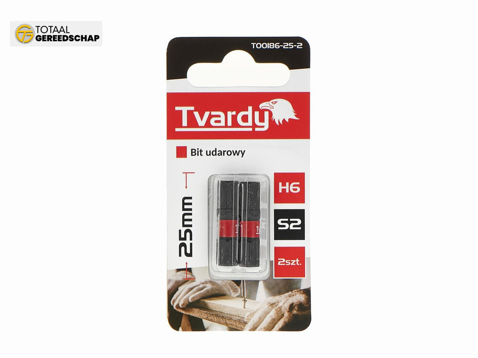 Impact screwdriver bit H5 25mm S2