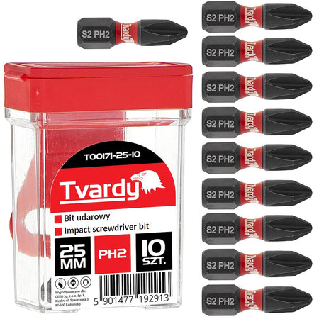 Slagschroevendraaier bit PH2 25mm S2 – doos