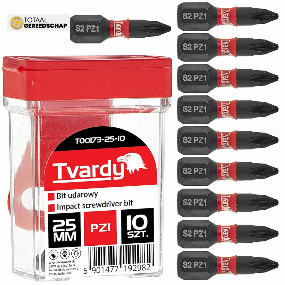 Impact screwdriver bit PZ1 25mm S2 – box