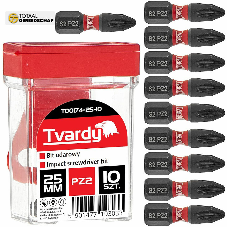 Impact screwdriver bit PZ2 25mm S2 – box