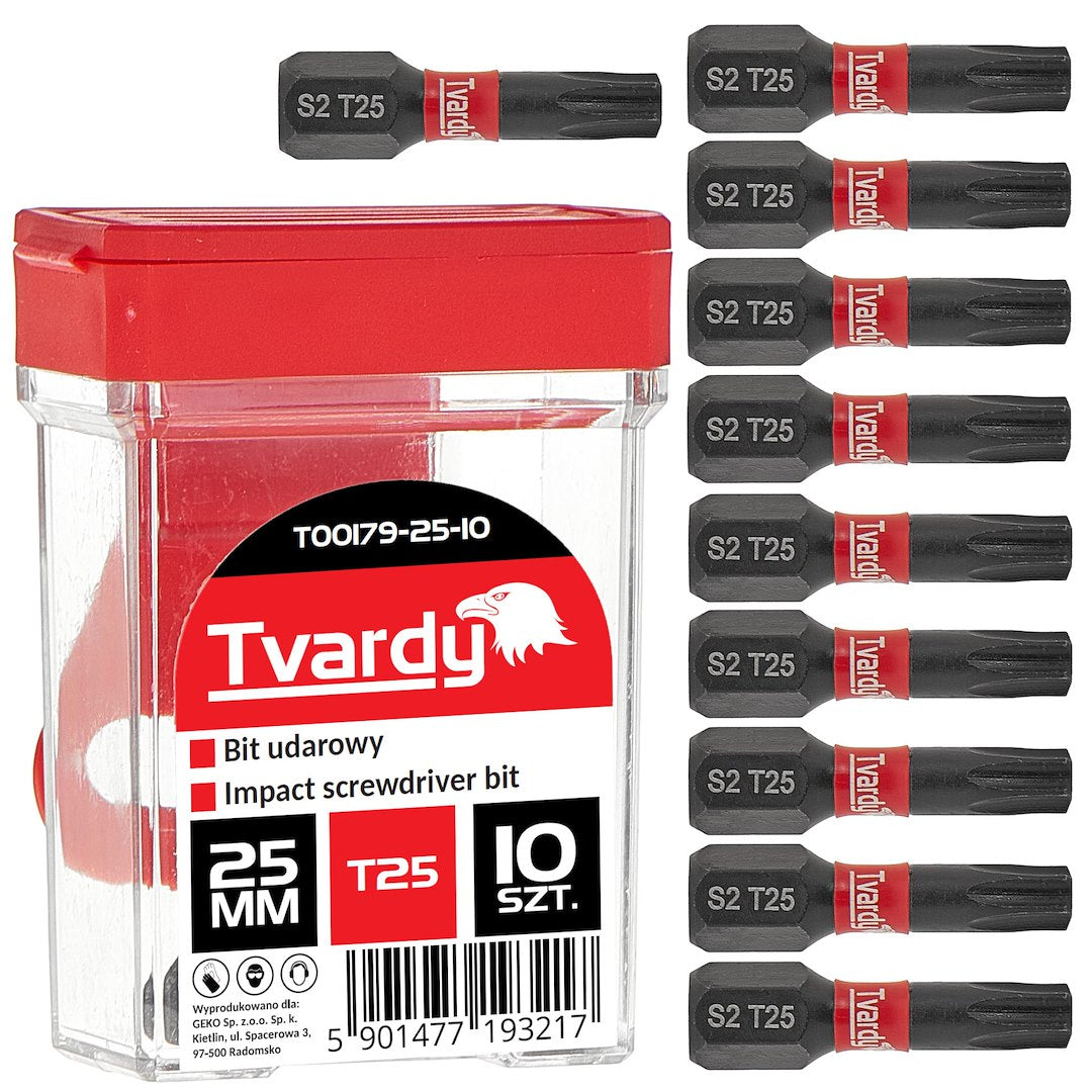 Slagbits schroevendraaier T25 25mm S2 – doos