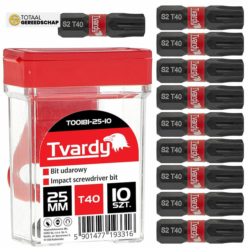Impact screwdriver bit T40 25mm S2 – box