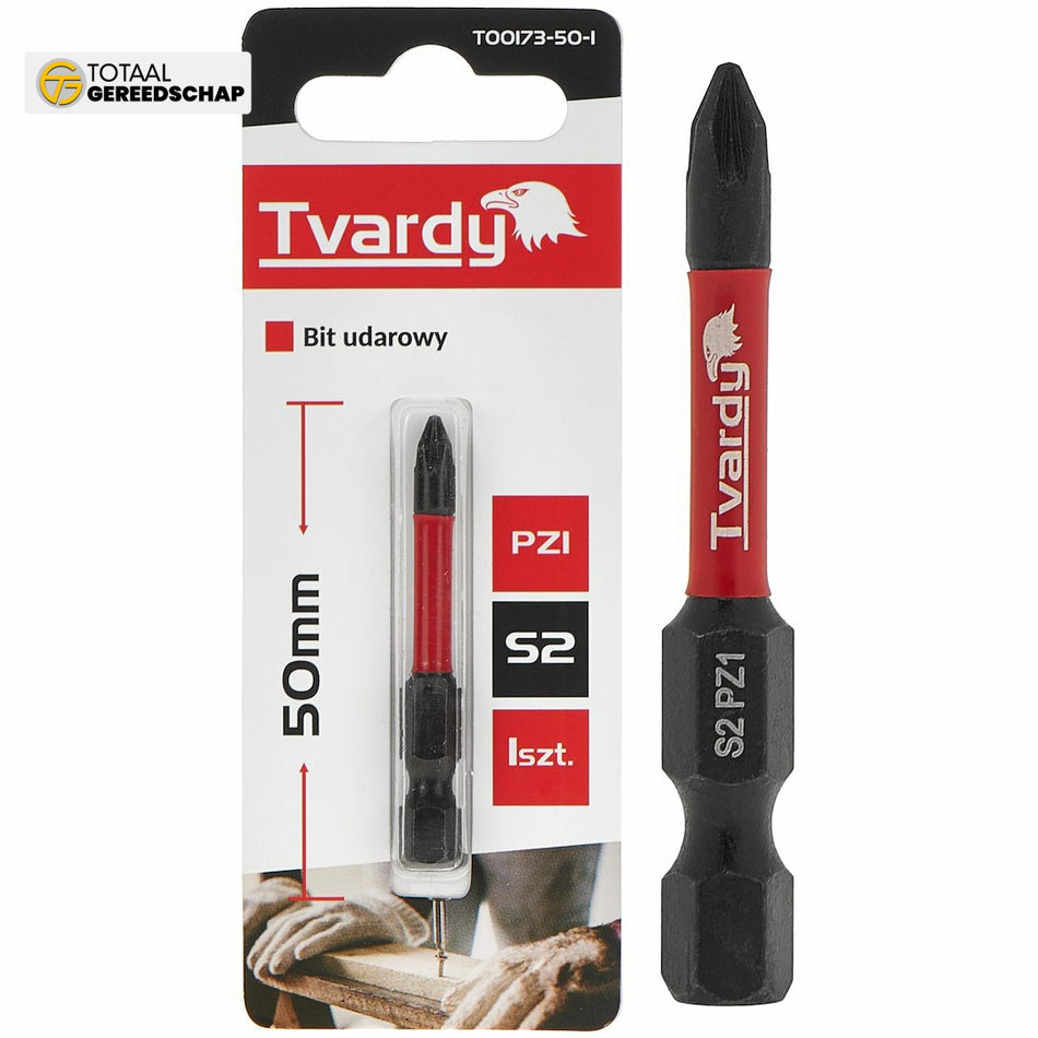 Impact screwdriver bit PZ1 50mm S2