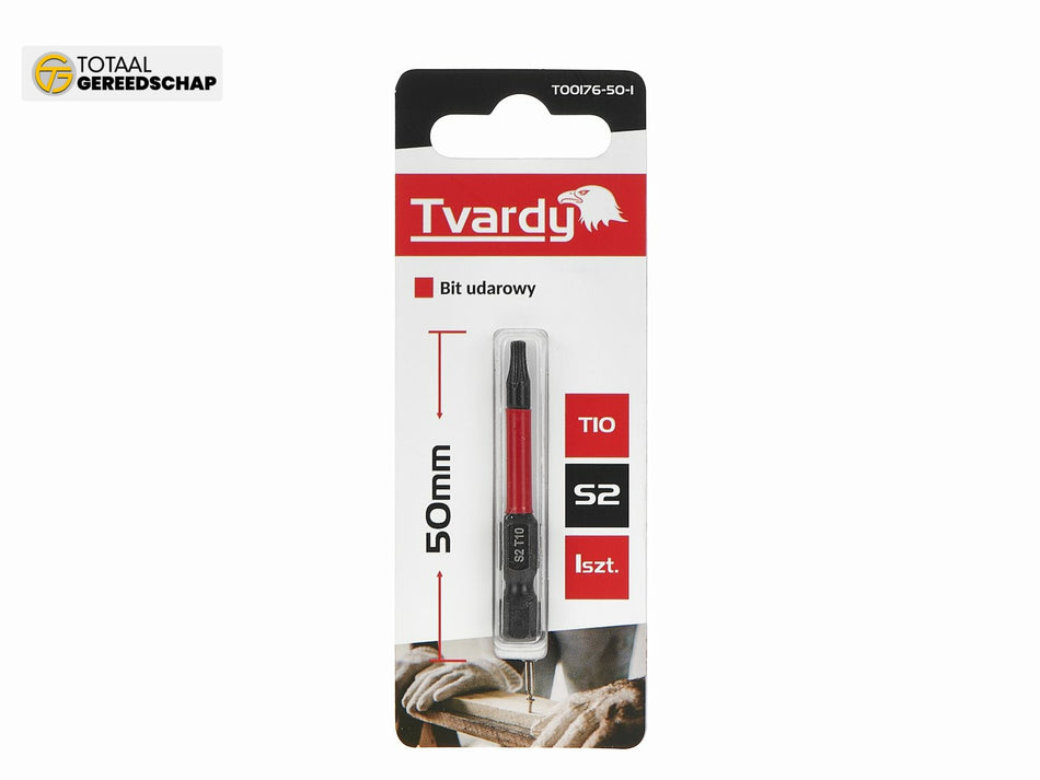 Impact screwdriver bit T10 50mm S2