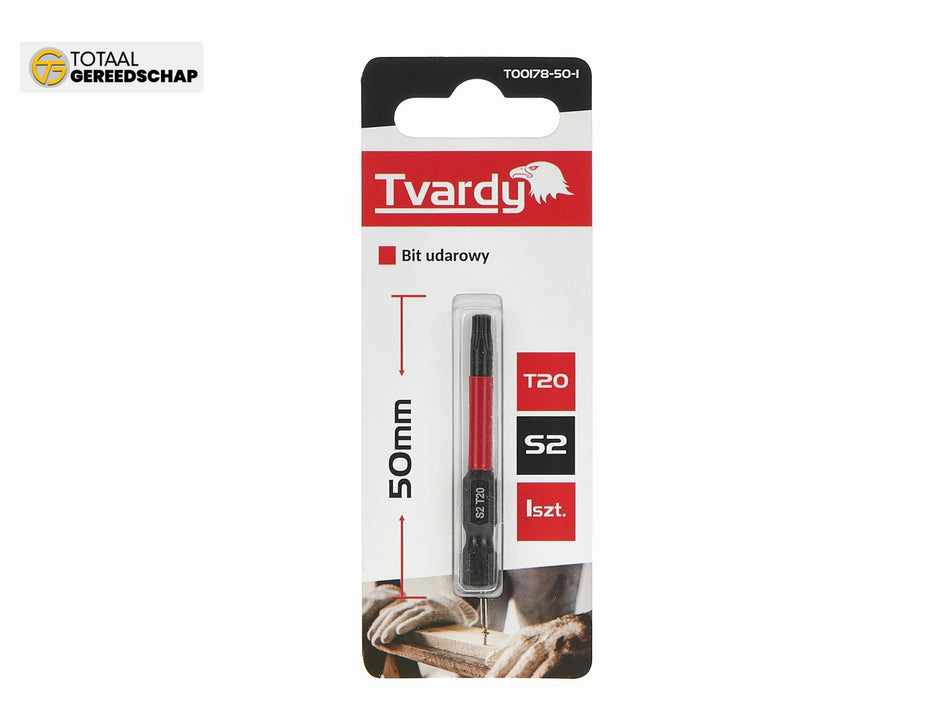 Impact screwdriver bit T20 50mm S2