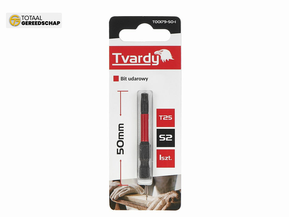 Impact screwdriver bit T25 50mm S2