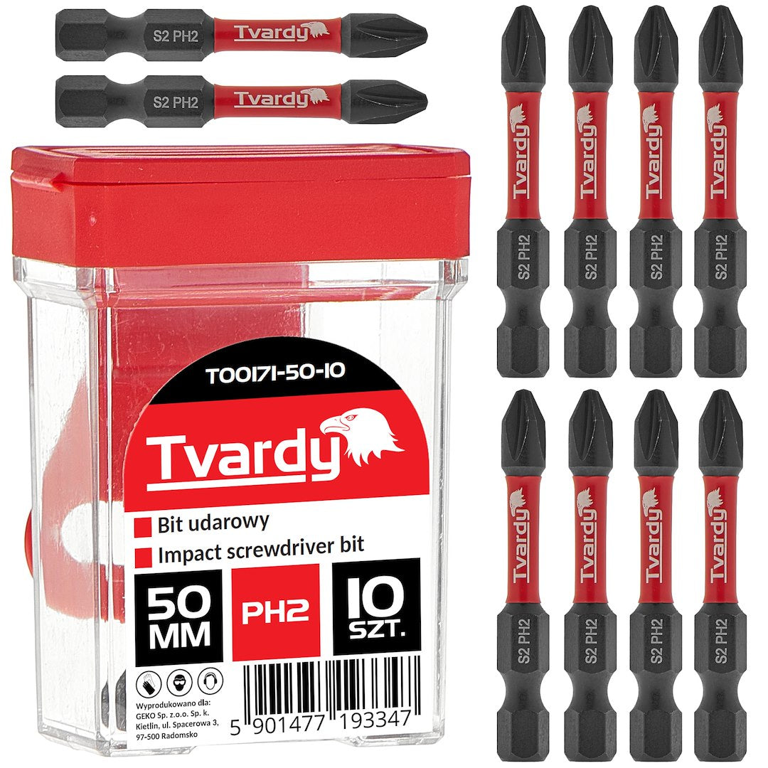Slagbits schroevendraaier PH2 50mm S2 – doos