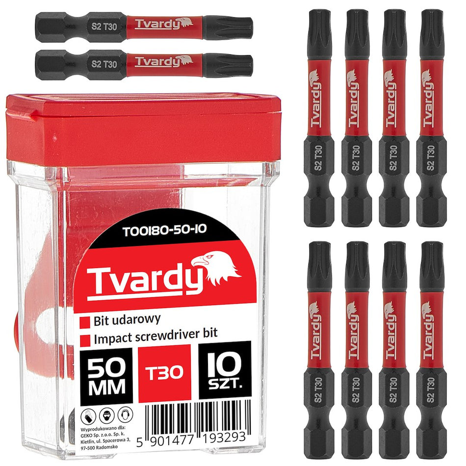 Slagbits schroevendraaier T30 50mm S2 – doos