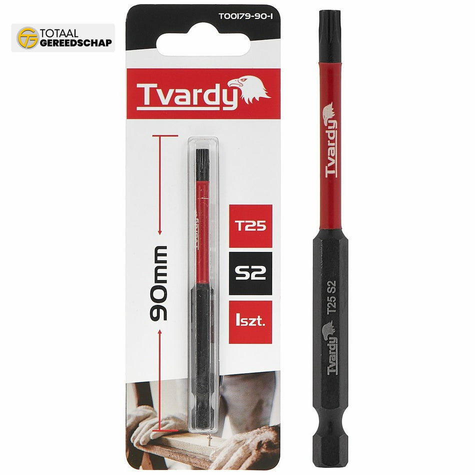 Impact screwdriver bit T25 90mm S2