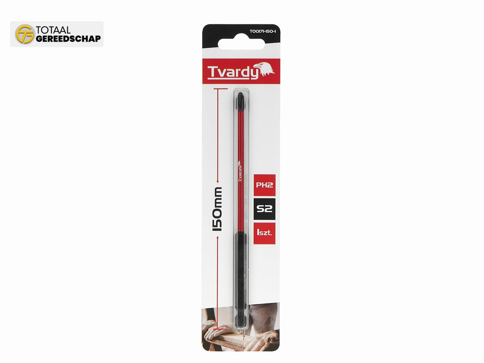 Impact screwdriver bit PH2 150mm S2