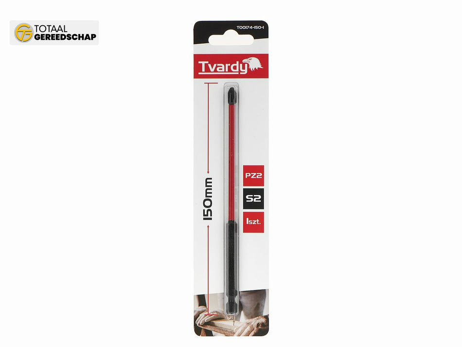 Impact screwdriver bit PZ2 150mm S2