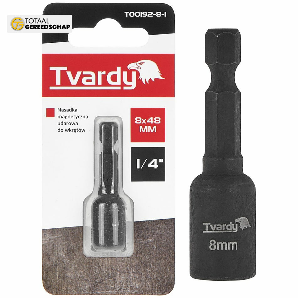 1/4" impact magnetic socket nut screwdriver 8mm x 48mm