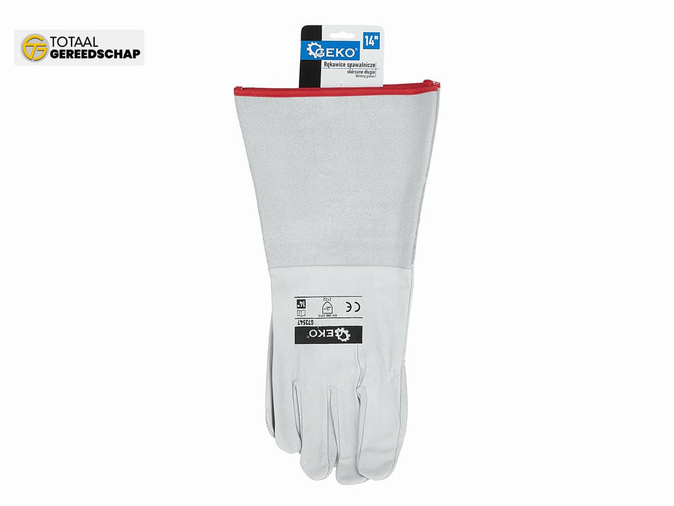 Goat leather long welding gloves