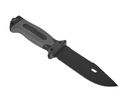 Tactisch zakmes 200/85mm met schede ZWARTE SURVIVAL SERIE
