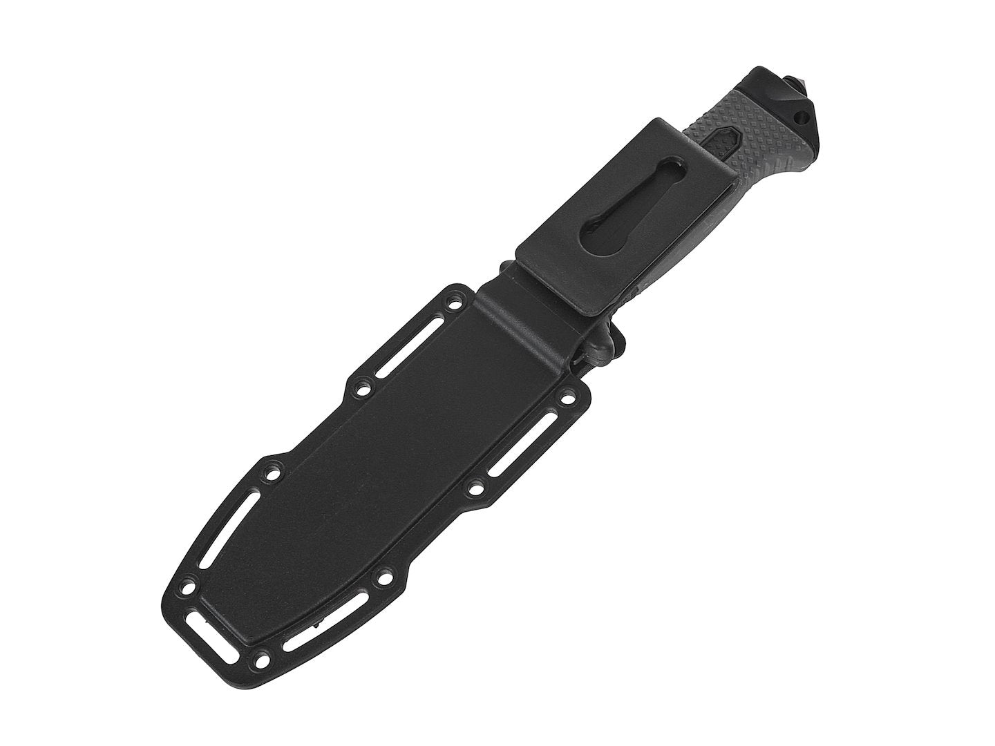 Tactisch zakmes 200/85mm met schede ZWARTE SURVIVAL SERIE